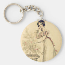 Jane Austen-Regentschafts-Ballkleid Schlüsselanhänger