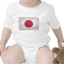 Japan; Japanische Flagge Baby Strampelanzug