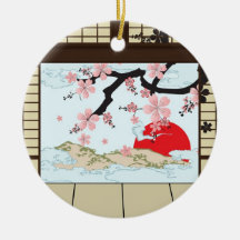 Japaner-Entwurf - Shoji-Ansicht-Verzierung Ornament