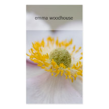 Japanische Anemone | Herbstanemone Visitenkartenvorlagen