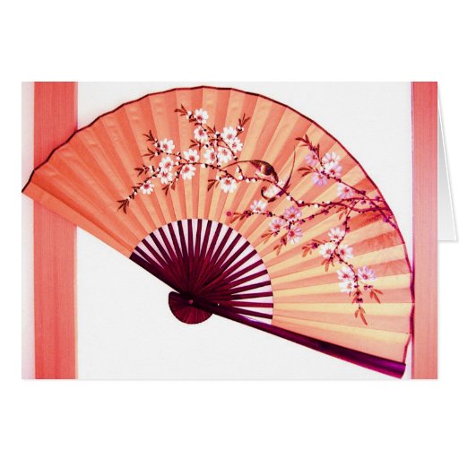 Japanische Fan-Dekorationskarte
