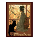 Japanische Katze Neko Postkarte
