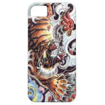 Japanische Tiger-Tätowierung iPhone 5 Hülle