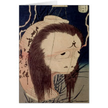 Japanischer Geist Grußkarte