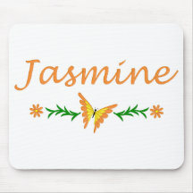 Jasmin (orange Schmetterling) Mousepad