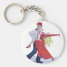 Jason Donovan Kristina Rihanoff Foxtrot Cartoon Schlüsselanhänger