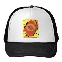 Jazz-Alters-Kunst-Deko abstrakt Trucker Caps
