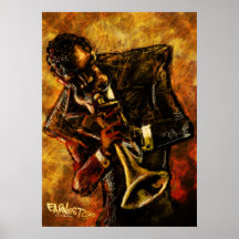 Jazz bearbeitet Plakat