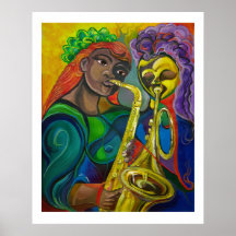Jazz-Duo Posterdrucke