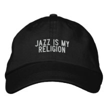 Jazz ist meine Religion Bestickte Kappen