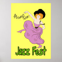 Jazzfest-Unsinnigkeiten Plakatdruck