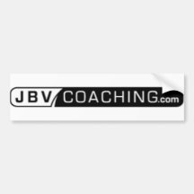 JBV coachte schwarzen u. weißen Autoaufkleber
