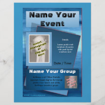 Jeder Ereignis-Flyer - Ozean-Blau