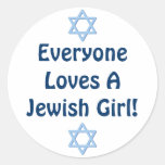 Jeder Lieben ein jüdisches Mädchen Stickers