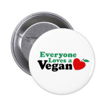 Jeder Lieben ein veganes Anstecknadel