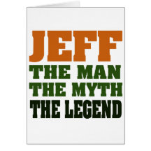 Jeff - der Mann, der Mythos, die Legende! Karte
