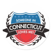 Jemand in Connecticut-Lieben ich aufkleber