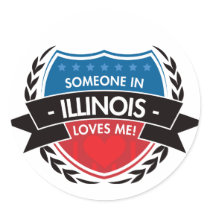 Jemand in Illinois-Lieben ich aufkleber
