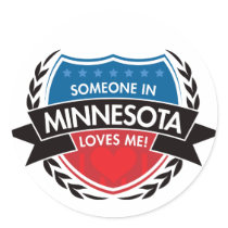 Jemand in Minnesota-Lieben ich aufkleber