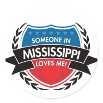 Jemand in Mississippi-Lieben ich aufkleber
