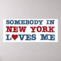 Jemand in New- YorkLieben ich Posterdrucke