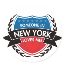 Jemand in New- YorkLieben ich aufkleber