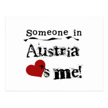 Jemand in Österreich-Lieben ich Postkarte
