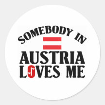 Jemand in Österreich Runde Aufkleber