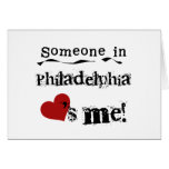 Jemand in Philadelphia Grußkarte