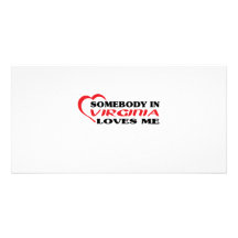 Jemand in Virginia-Lieben ich Hemden Photo Karten