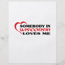 Jemand in Wisconsin-Lieben ich Hemden Personalisierte Flyer