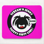 Jenny-LOGO Becher und Mousepads