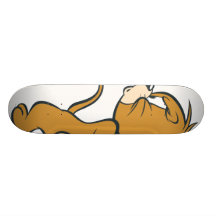 Jerry, der zurück gestört schaut personalisierte skateboarddecks