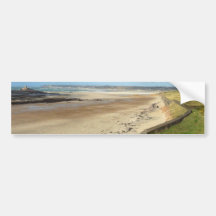 Jersey-Strand bei Ebbe Autoaufkleber
