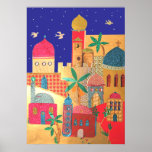 Jerusalem-Stadt-bunte Kunst Posterdrucke