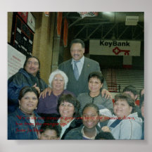 Jesse Jackson mit amerikanischen Ureinwohnern Poster
