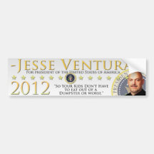 Jesse Ventura 2012 - So tun Ihre Kinder nicht müss Autoaufkleber