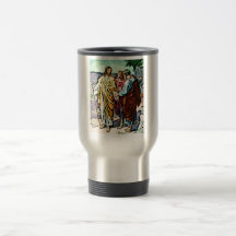 Jesus auf der Straße zu Emmaus Teetasse