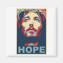 Jesus Christus-Hoffnung Kühlschrankmagnete