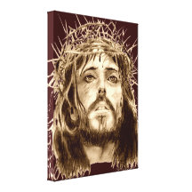 Jesus Christus mit Dornenkrone Leinwand Druck