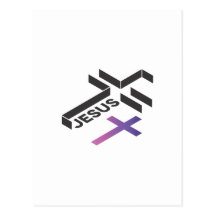 Jesus Cross Gradient 2.0 Postkarte