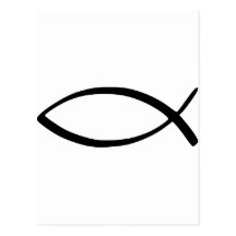 Jesus-Fische Postkarten
