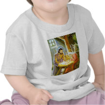 Jesus in der Krippen-WeihnachtsGeburt Christi Shirt
