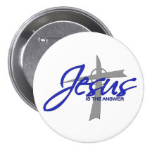 Jesus ist die Antwort Button