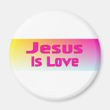 Jesus ist Liebe Magnete