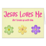 Jesus-Lieben ich Grußkarte