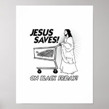 JESUS RETTET AN SCHWARZEM FREITAG - .PNG PLAKAT