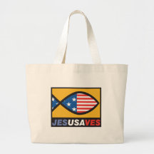 Jesus rettet USA Einkaufstasche