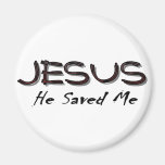 Jesus rettete er mich kühlschrankmagnet