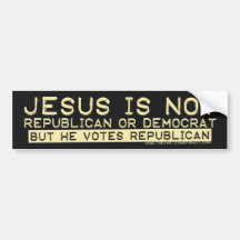 Jesus wählt Republikaner Autosticker